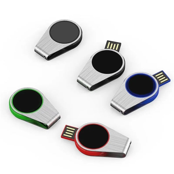 Circular USB Flash Drive with Light