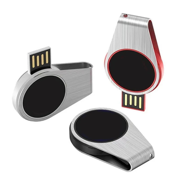 Circular USB Flash Drive with Light