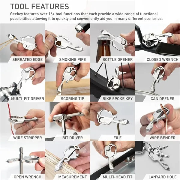 Key Shaped Pocket Tool for Keychain