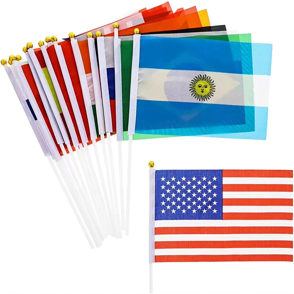 12" x 8" Hand Waving Flag Banner