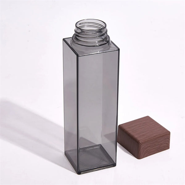 Square Transparent Water Bottle
