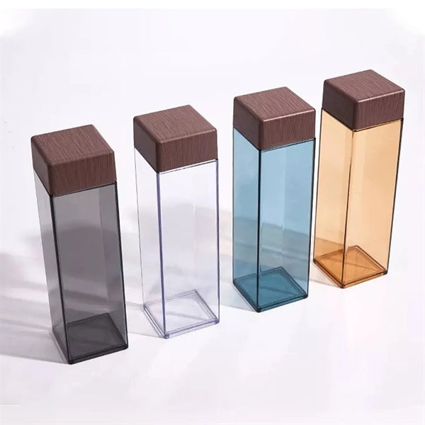 Square Transparent Water Bottle