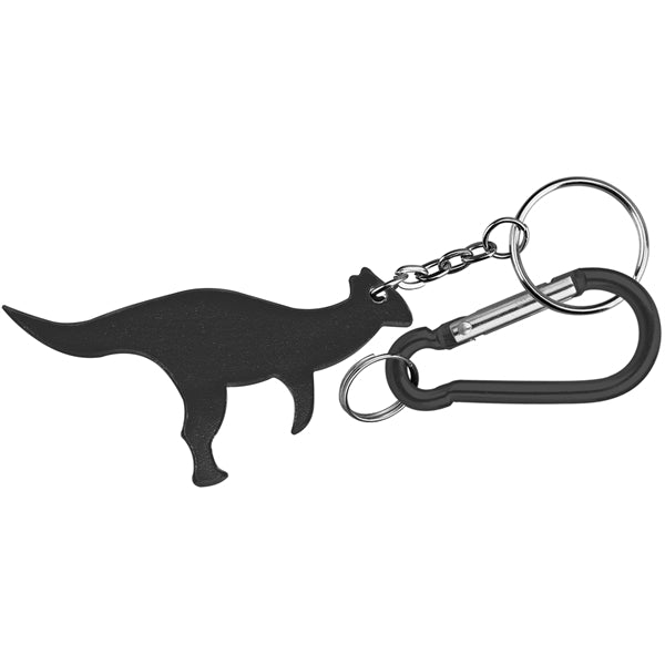 Dinosaur Shaped Aluminum Bottle Opener with with Carabiner