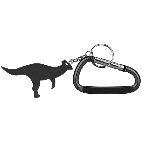 Dinosaur Shaped Aluminum Bottle Opener with with Carabiner