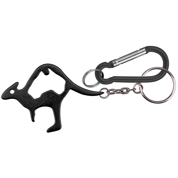 Kangaroo shape bottle opener keychain