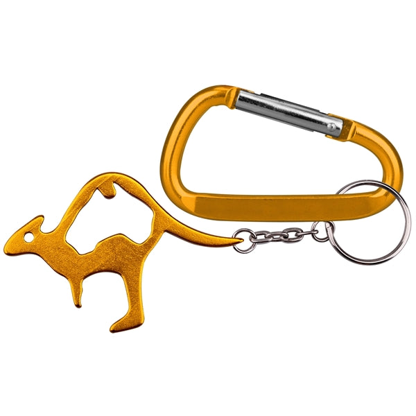 Kangaroo shape bottle opener keychain