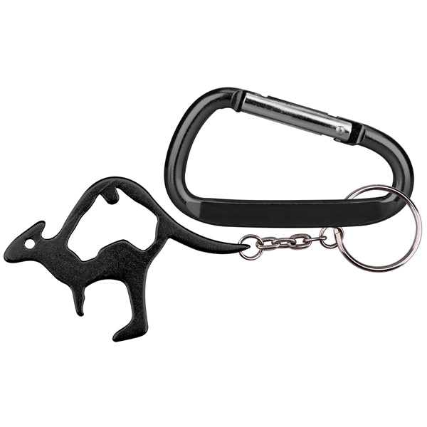 Kangaroo shape bottle opener keychain