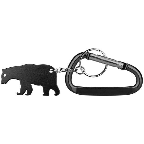Bear shape bottle opener keychain