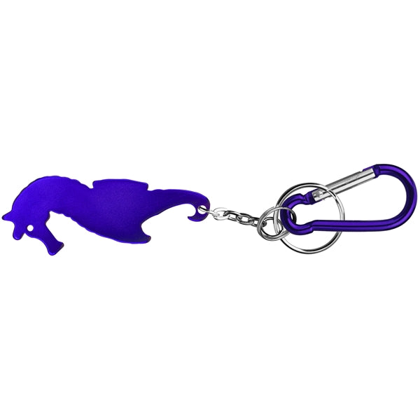 Seahorse shape bottle opener keychain
