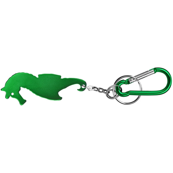 Seahorse shape bottle opener keychain