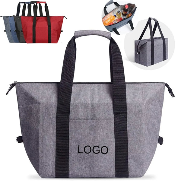 Large Capacity 600D Oxford Cloth Insulated Cooler Tote Bag