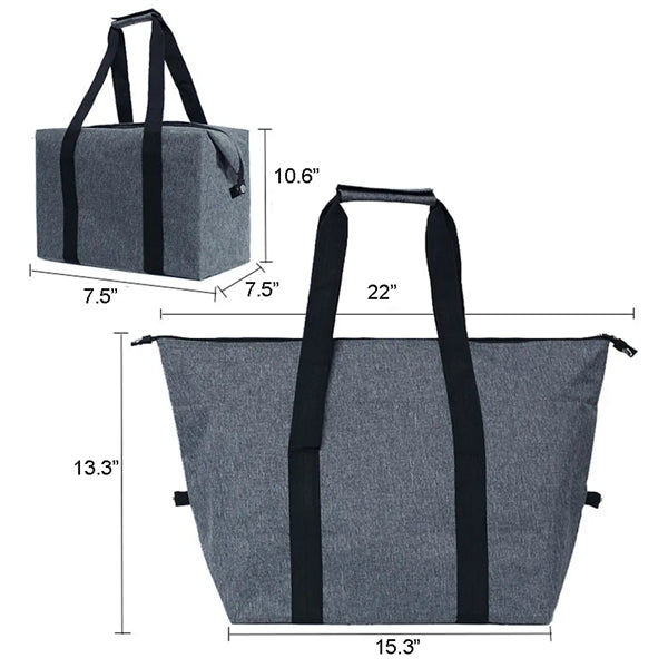 Large Capacity 600D Oxford Cloth Insulated Cooler Tote Bag