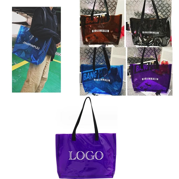 Clear Waterproof Transparent PVC Tote Bag