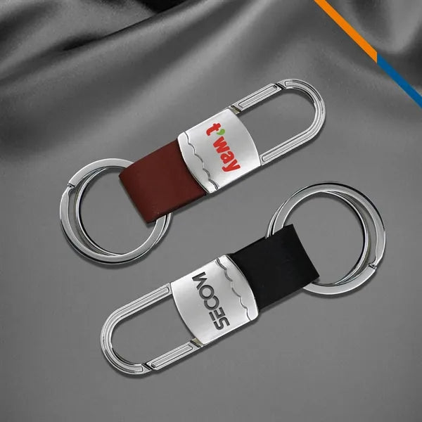 Drive Dual Ring Metal Keychain