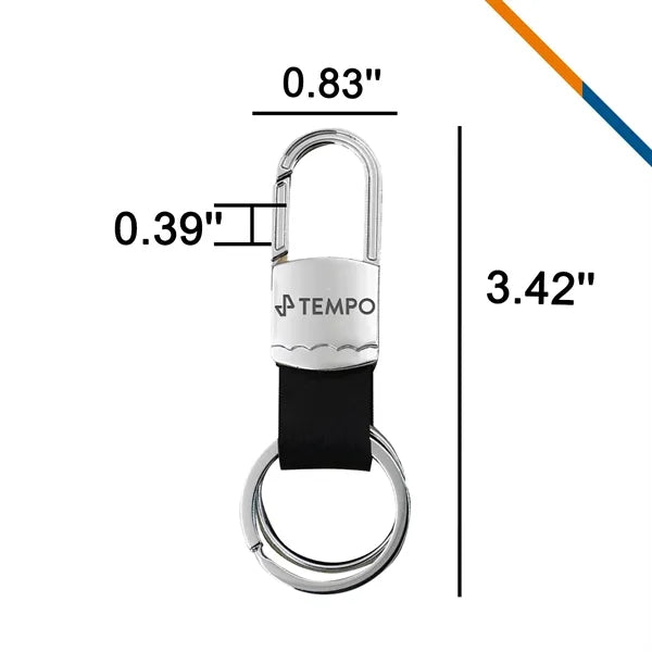 Drive Dual Ring Metal Keychain