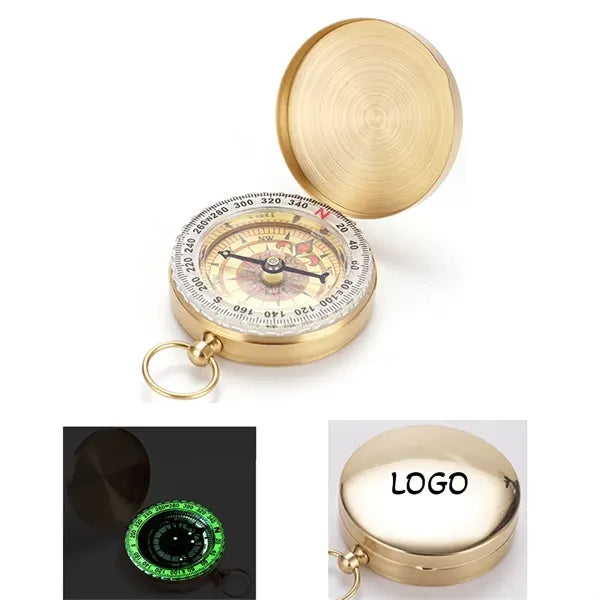 Portable Copper Luminous Compass Navigation