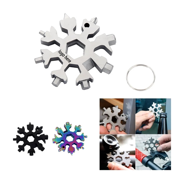 18-in-1 Stainless Steel Snowflake Multi-tool