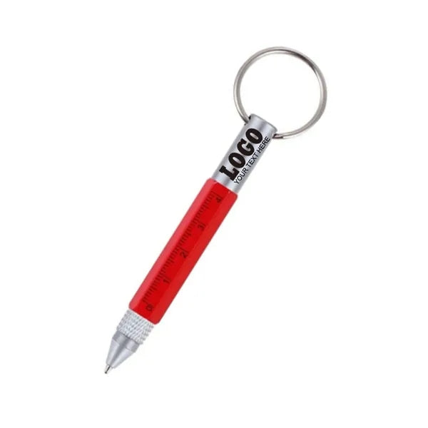 Multipurpose Twist Metal Pen Keychain