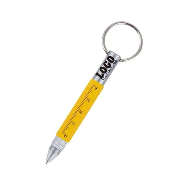 Multipurpose Twist Metal Pen Keychain