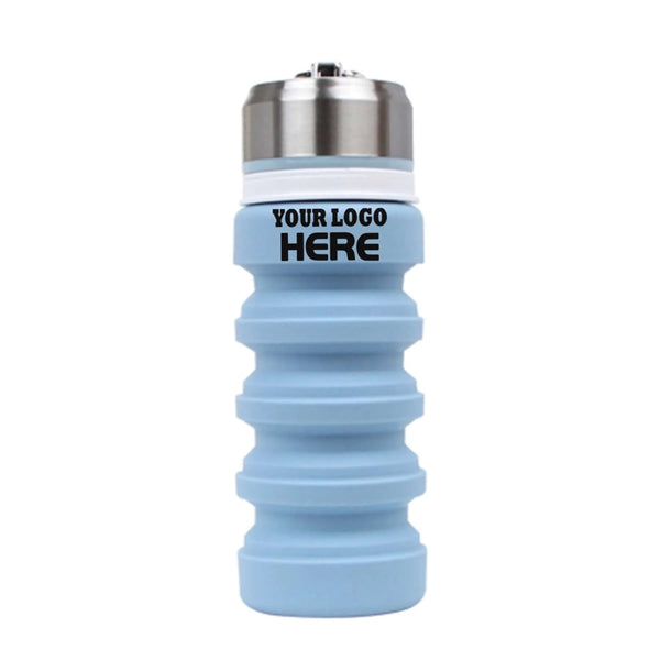 14 oz Collapsible Silicone Water Bottle