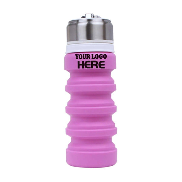 14 oz Collapsible Silicone Water Bottle