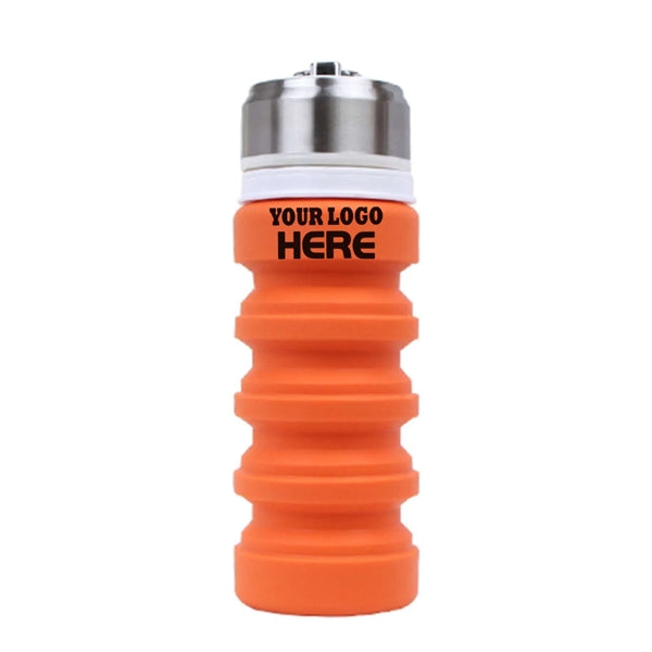 14 oz Collapsible Silicone Water Bottle