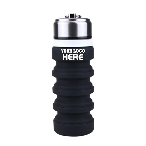 14 oz Collapsible Silicone Water Bottle