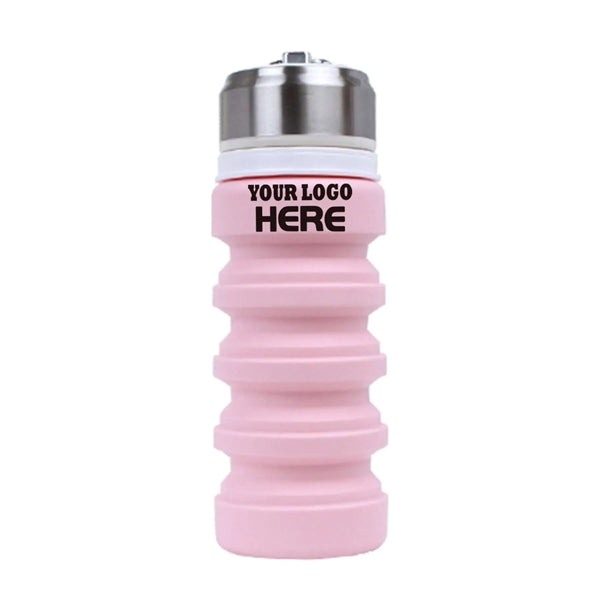 14 oz Collapsible Silicone Water Bottle