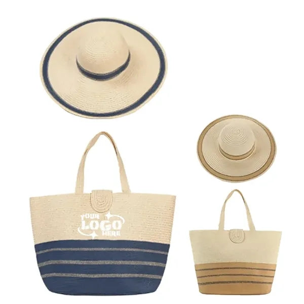 Straw Hat &Bag Set