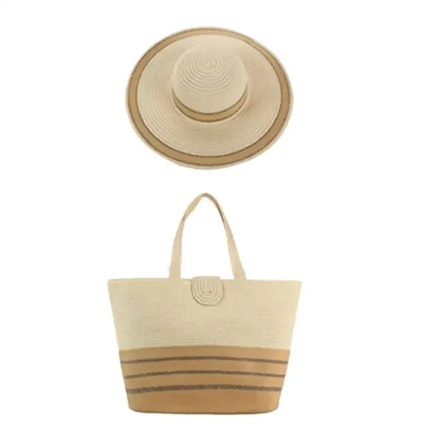 Straw Hat &Bag Set