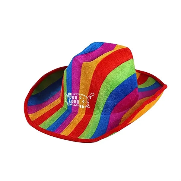 Rainbow Cowboy Hat