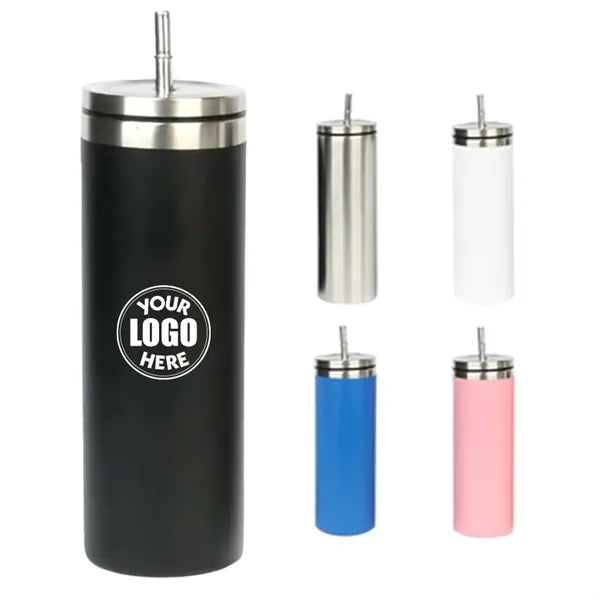 20Oz Stainless Steel Straw Bottle