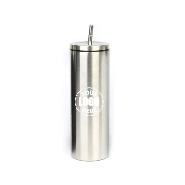 20Oz Stainless Steel Straw Bottle