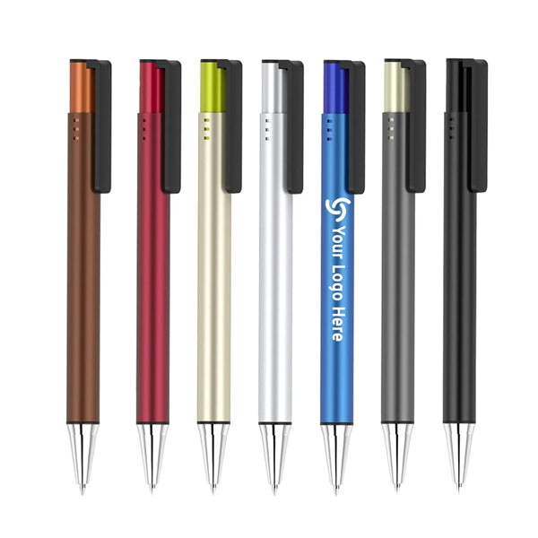Aluminum Retractable Pen with Clip