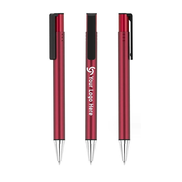 Aluminum Retractable Pen with Clip