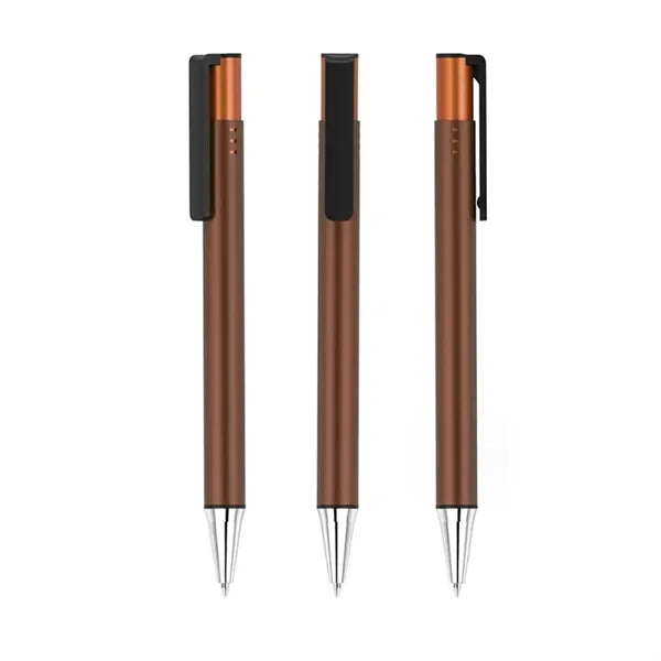 Aluminum Retractable Pen with Clip