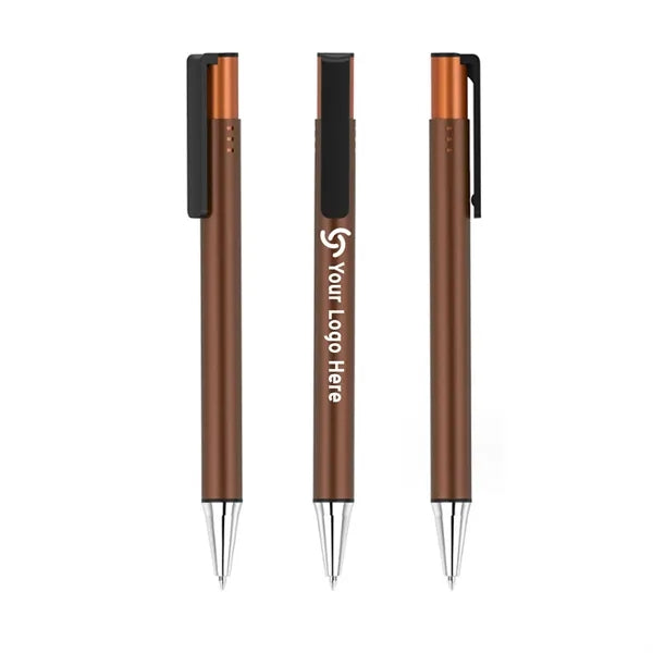 Aluminum Retractable Pen with Clip