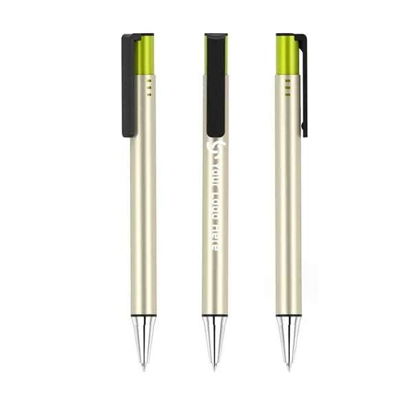 Aluminum Retractable Pen with Clip