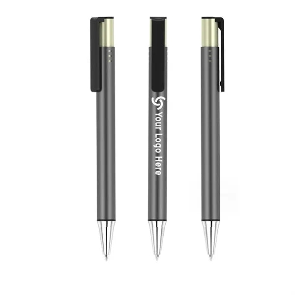 Aluminum Retractable Pen with Clip