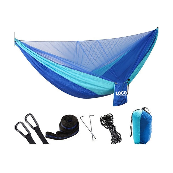 Mosquito Netted Camping Hammock With Pouch