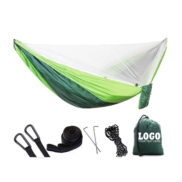 Mosquito Netted Camping Hammock With Pouch