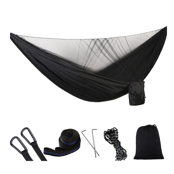 Mosquito Netted Camping Hammock With Pouch
