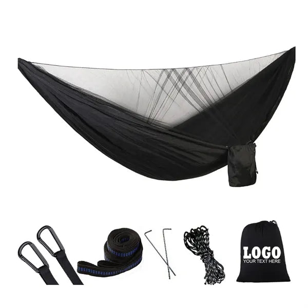 Mosquito Netted Camping Hammock With Pouch