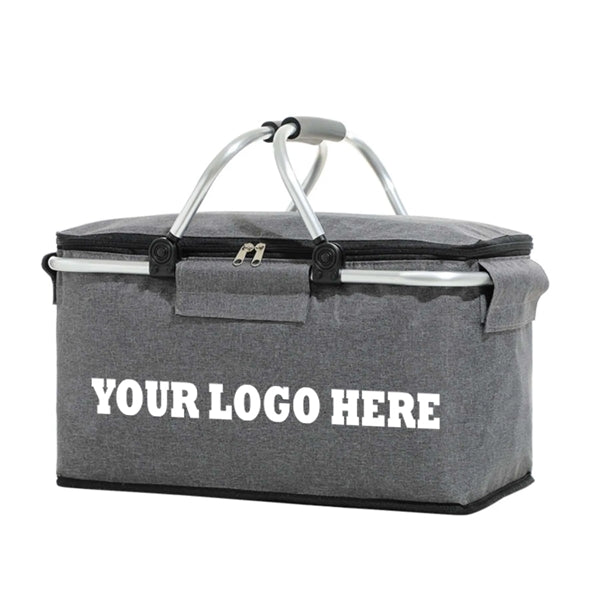 Metal Handled Insulated Lunch Bag