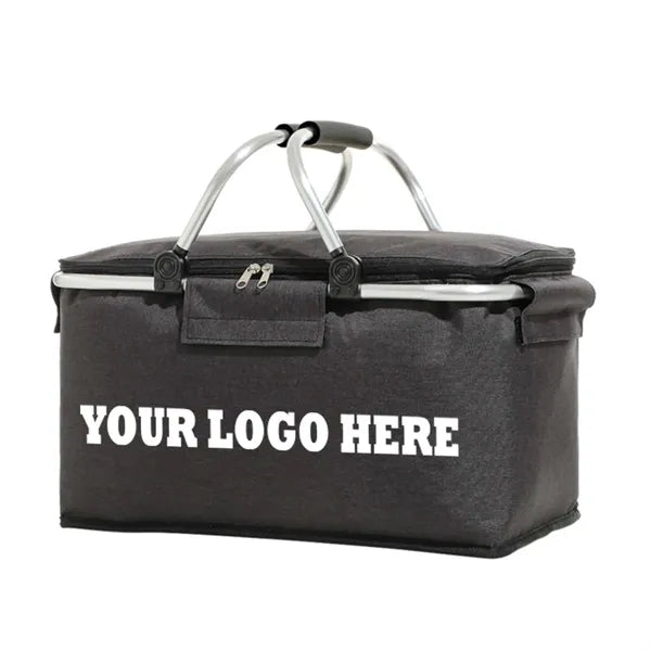 Metal Handled Insulated Lunch Bag