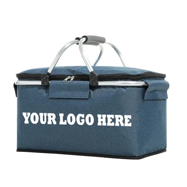 Metal Handled Insulated Lunch Bag