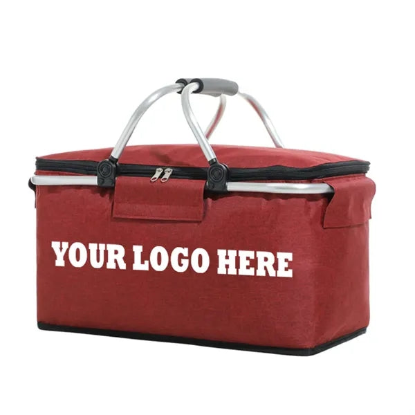 Metal Handled Insulated Lunch Bag