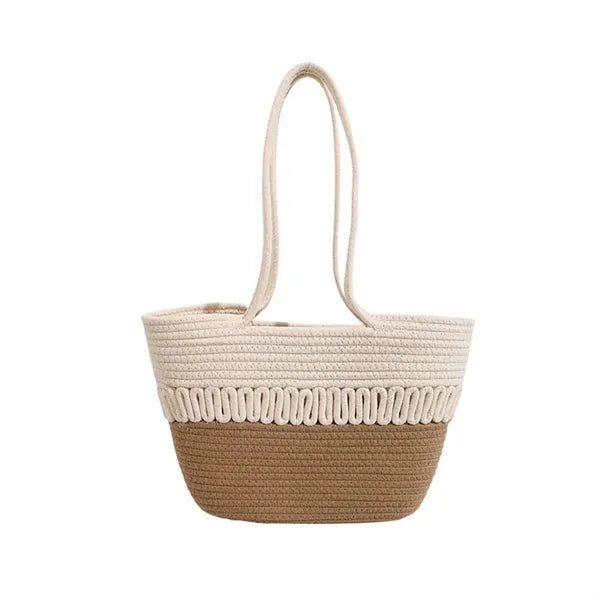 Straw Beach Tote Bag