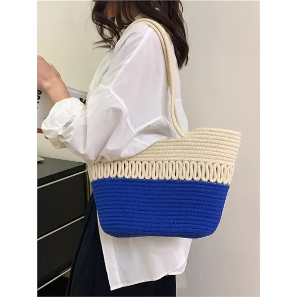 Straw Beach Tote Bag