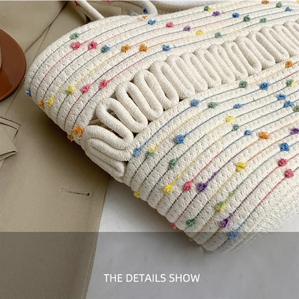 Straw Beach Tote Bag
